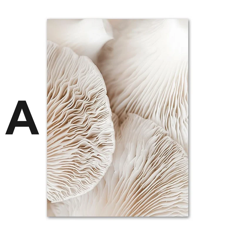 Poster Meer Pampasgras Beige · Wandbilder Wohnzimmer & Schlafzimmer · Deko Print Bilder · ohne Rahmen