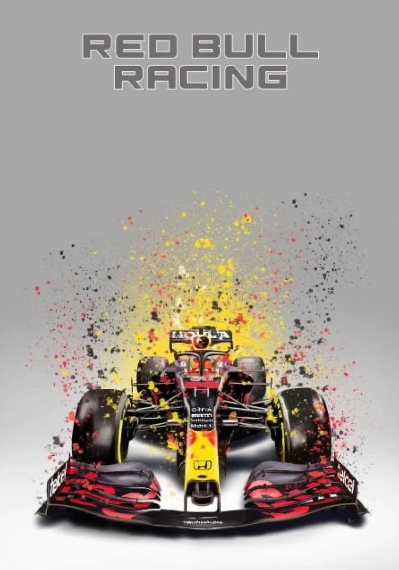 Poster Formel 1 Rennwagen Aquarell · Deko Print ohne Rahmen