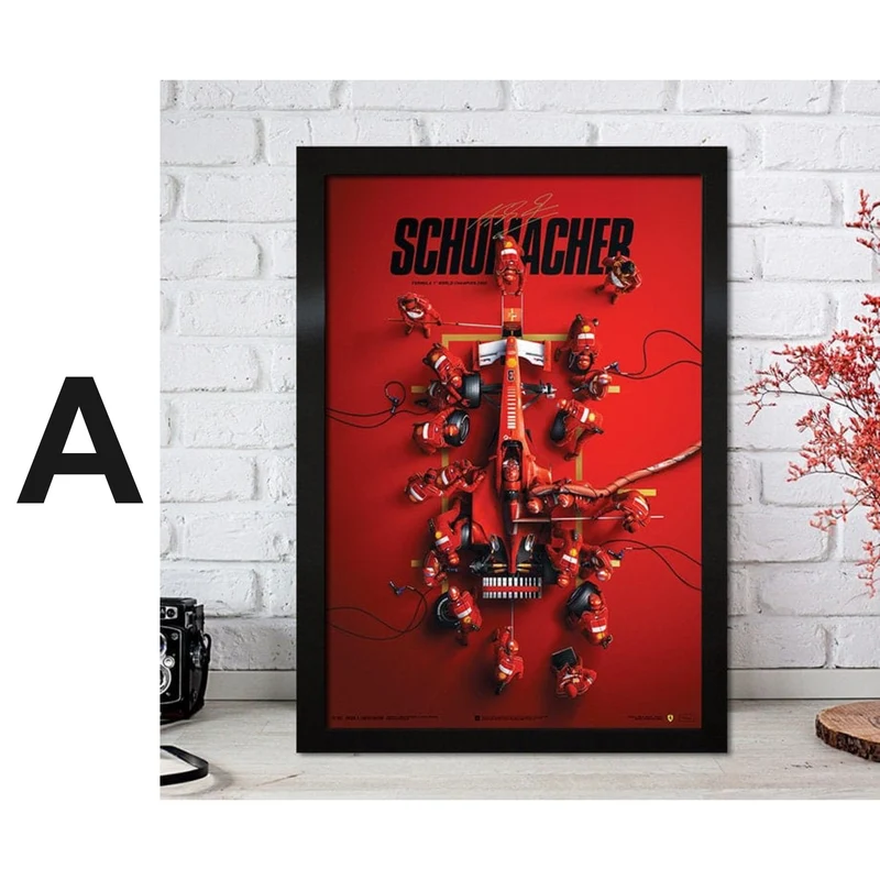 Poster Formel 1 Rennfahrer Legenden Rennwagen · Deko Print ohne Rahmen