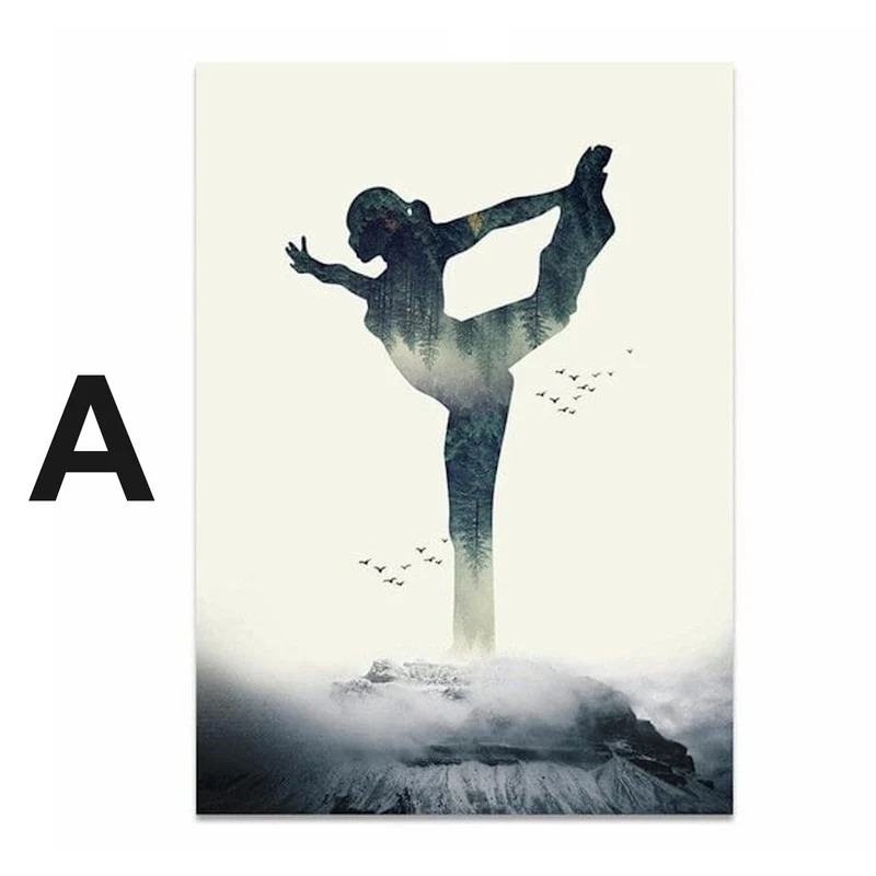 Poster Yoga Profi Stellungen · Fitness Dekoration · Bilder · Deko Print ohne Rahmen