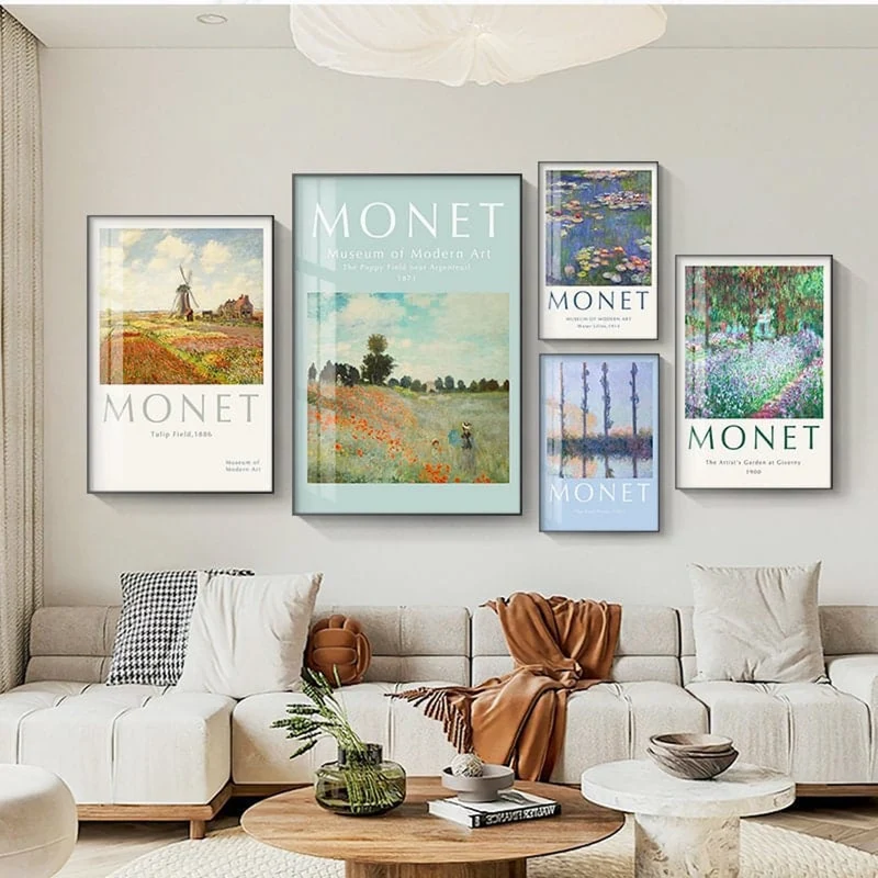Poster Vintage Claude Monet · Deko Print ohne Rahmen