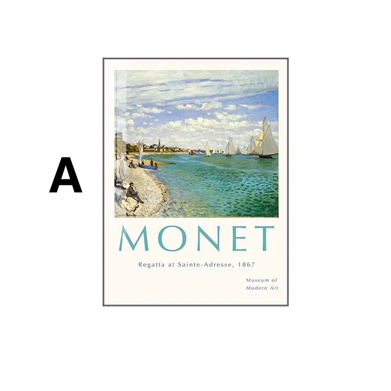 Poster Vintage Claude Monet · Deko Print ohne Rahmen