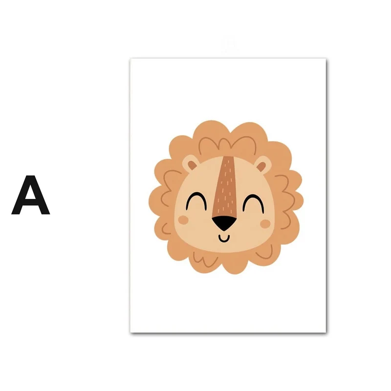 Poster Safari Hakuna Matata Löwe Personalisierter Name als Deko Print ohne Rahmen
