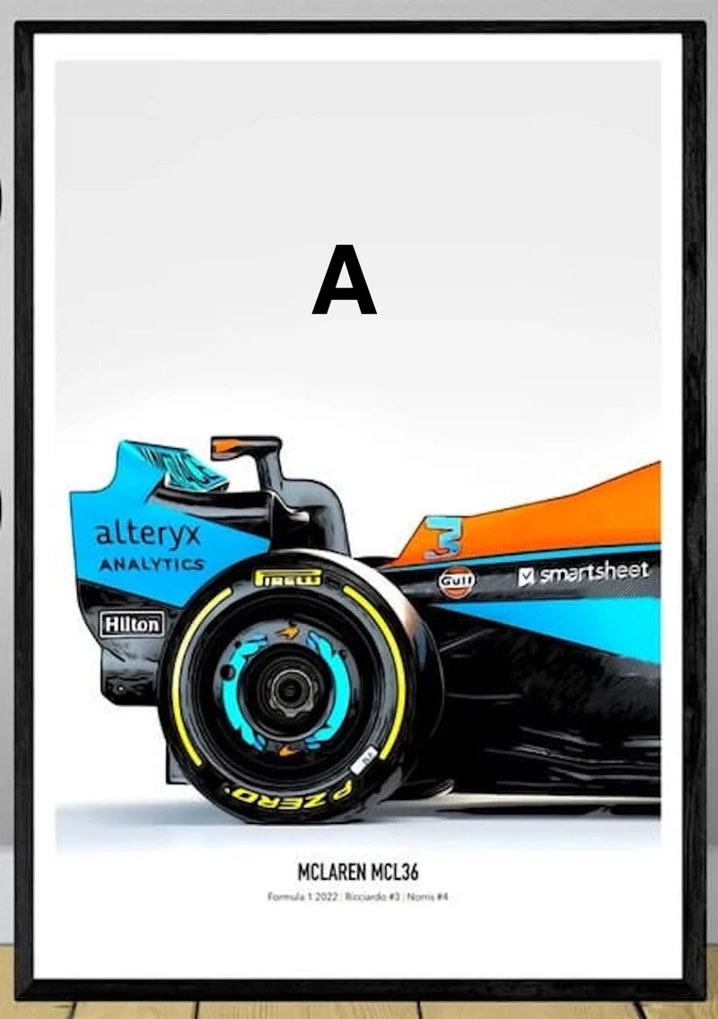 Poster Formel 1 Rennwagen Grand Prix Rennfahrer · Deko Print ohne Rahmen