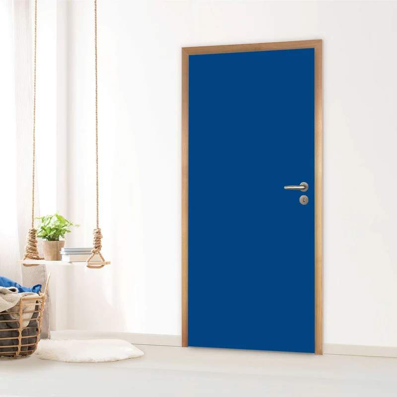 Türfolie - Design: Blau Dark