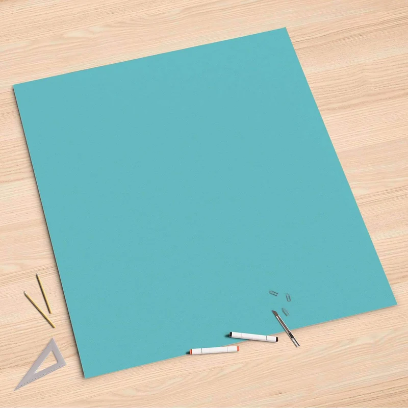 Folienbogen (90x90 cm) - Design: Türkisgrün Light