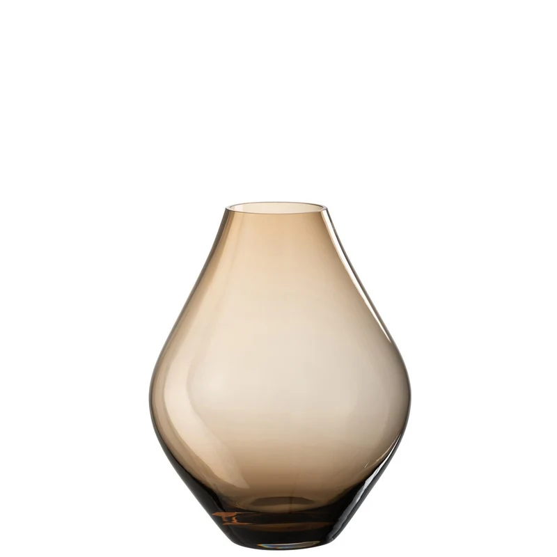 J-Line Vase Abby Glas Bernstein – 28,00 cm hoch