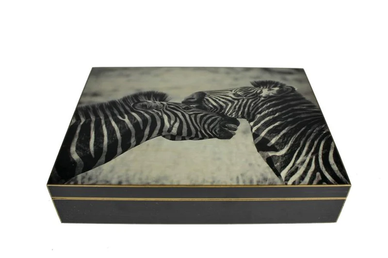 Signature Schmuckschatulle FC-110-121 Zebras schwarz