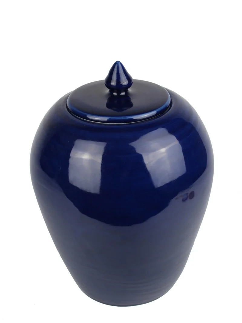 Signature Deckelvase Keramik klein