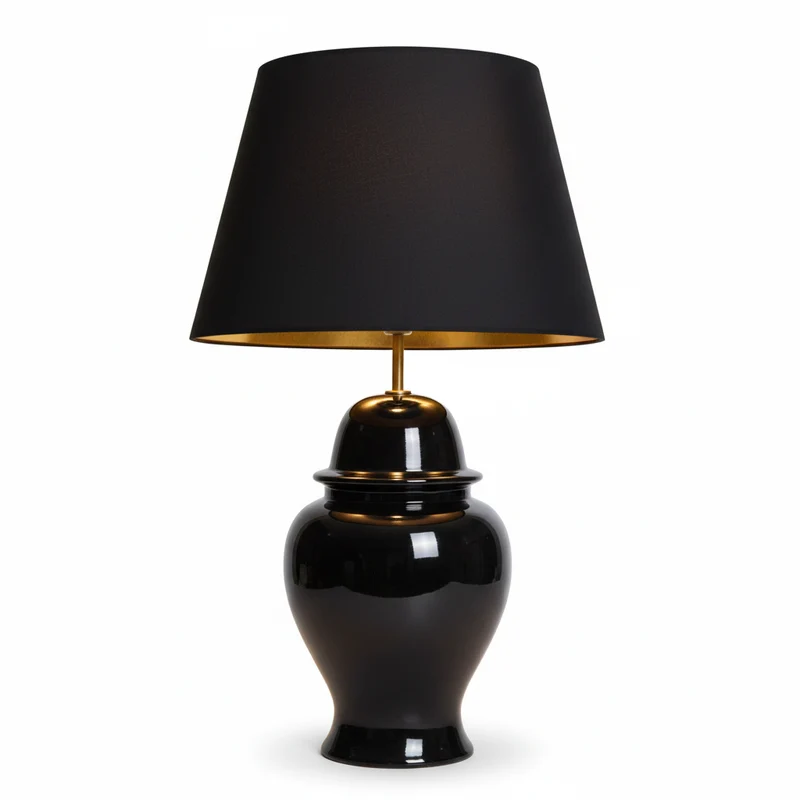 Signature Tischlampe Keramik glänzend