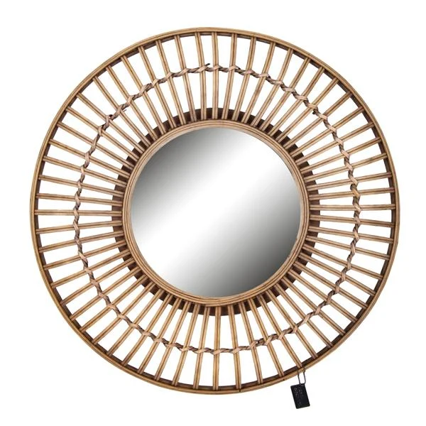 Spiegel rund HO-646050 Rattan 63 cm