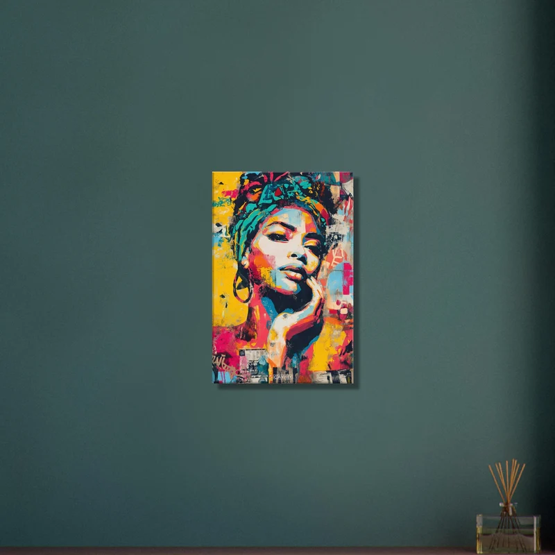 Beautiful African Woman Pop Art