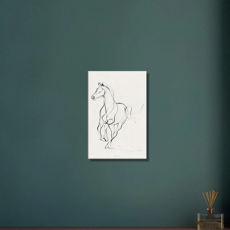Running Horse Line Art