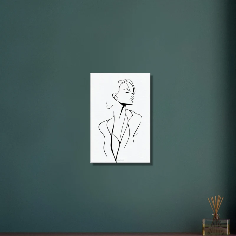 Minimalist Woman Line Art