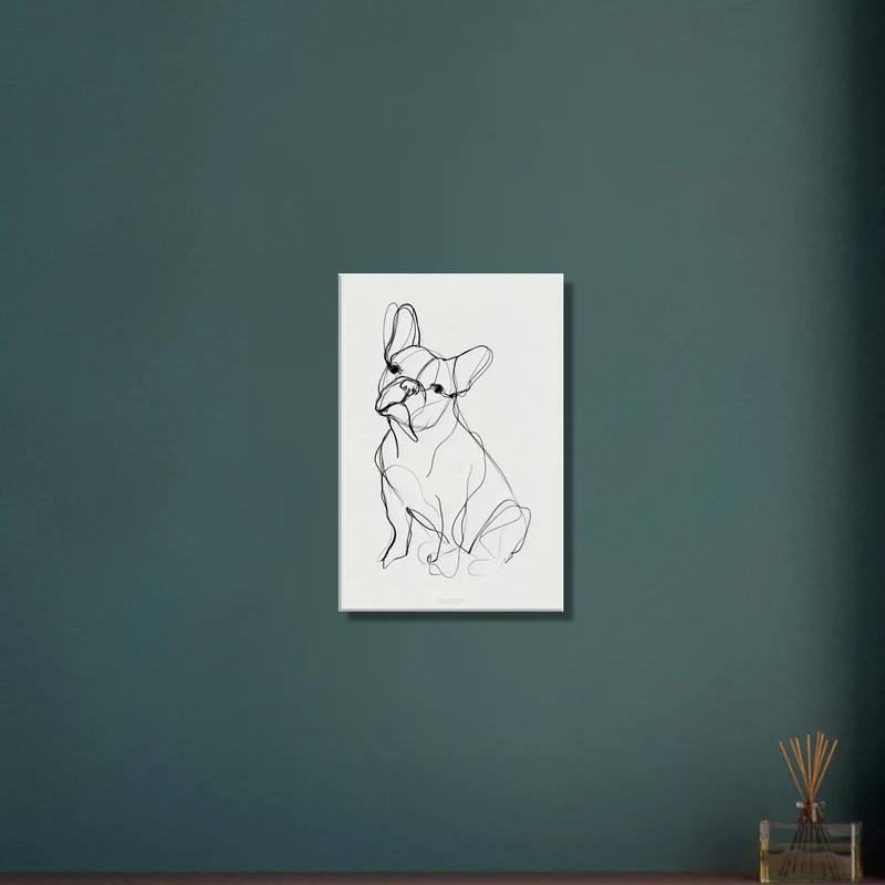 French Bulldog Line Art
