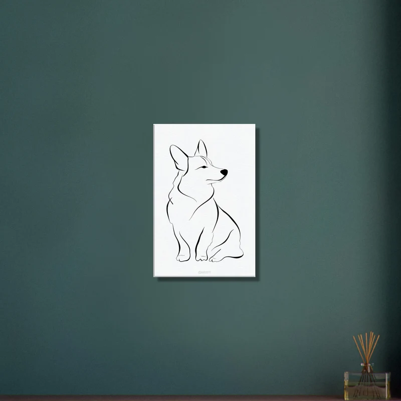 Corgi Line Art