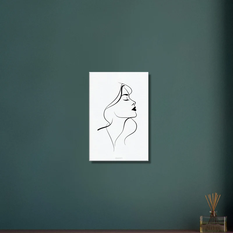 Beautiful Woman Line Art