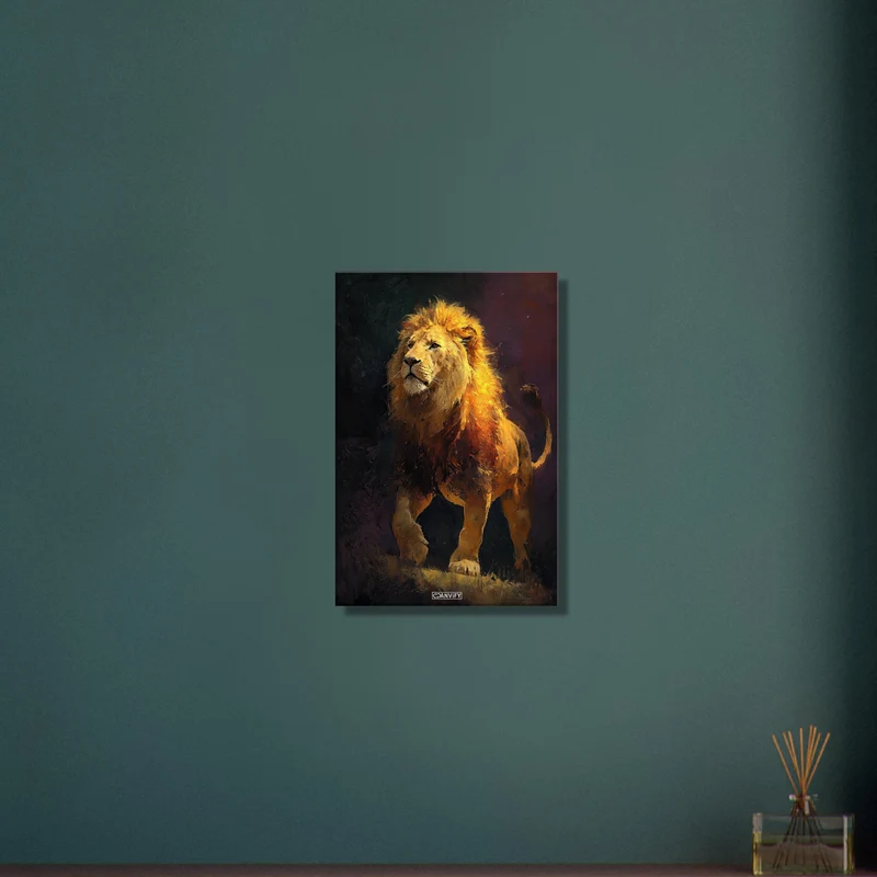 Lion Acrylic Painting