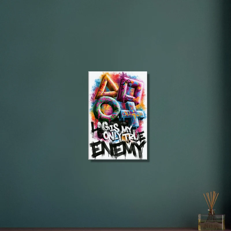 Lag Is My Only True Enemy Graffiti Street Art