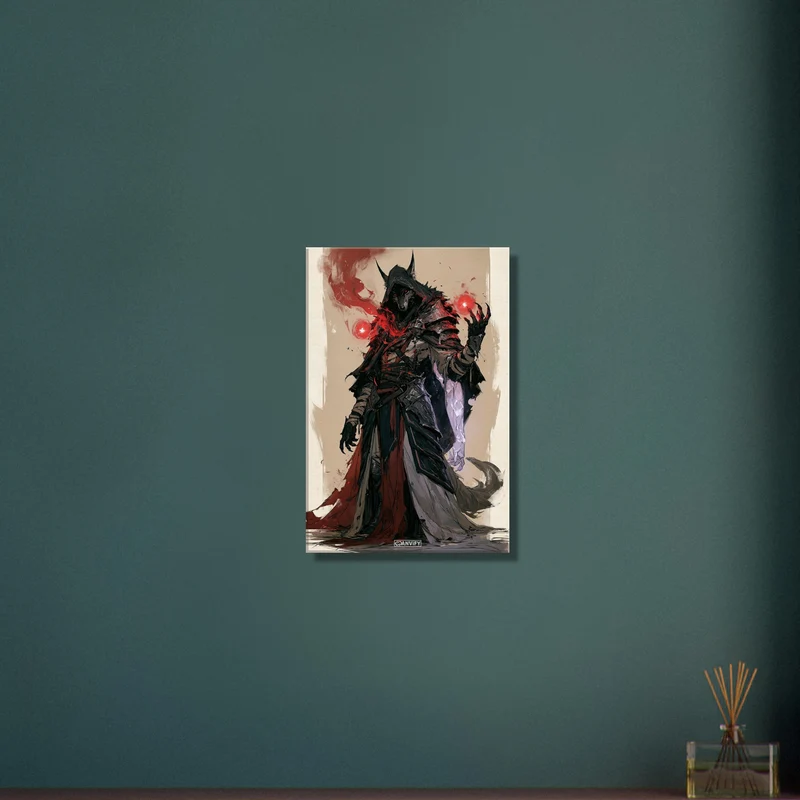 Dark Wolf Sorcerer Painting