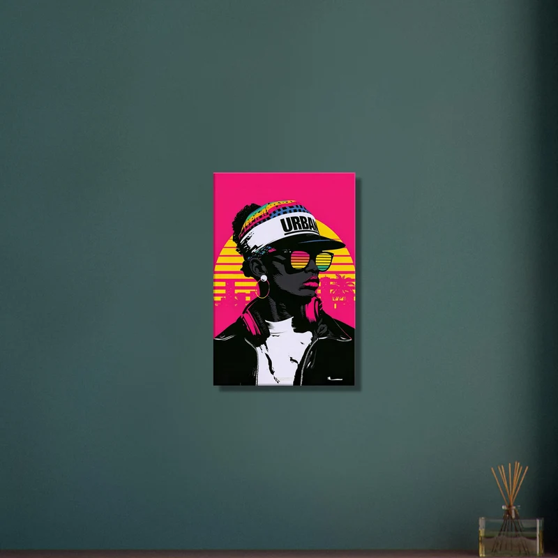 Urban Sunset Pop Art Portrait