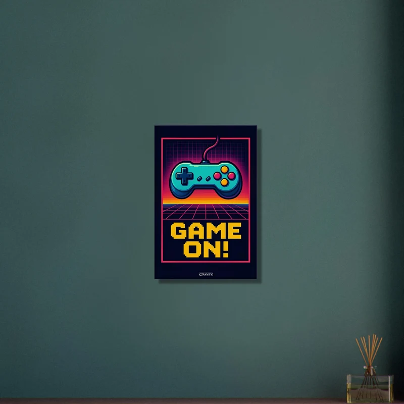 Retro Game Controller Pixel Art