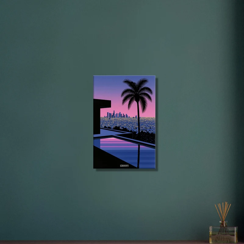 Hollywood Hills Sunset View Digital Art