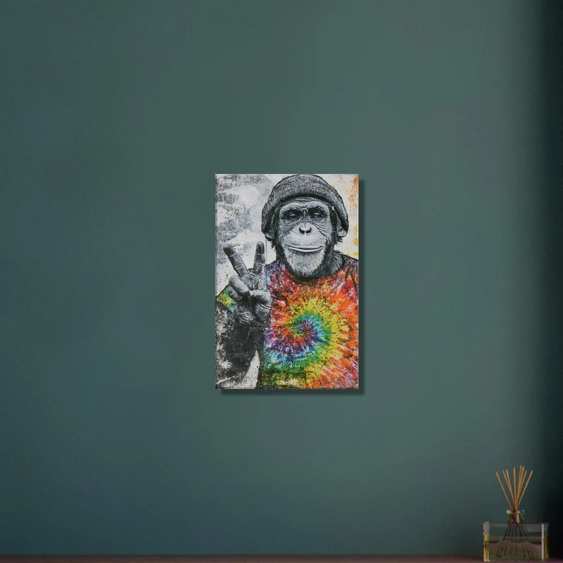 Peace Monkey Graffiti Street Art