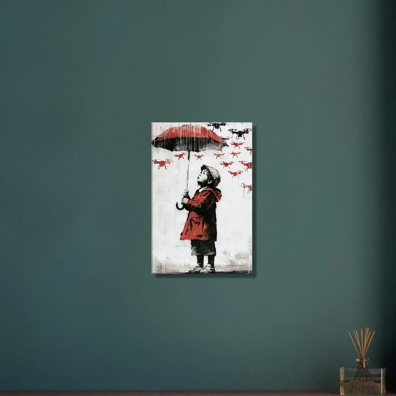 Drone Rain Graffiti Street Art
