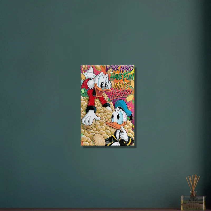 Work Hard Have Fun Make History Pop Art Painting