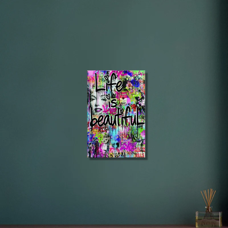 Life Is Beautiful Pop Art Painting