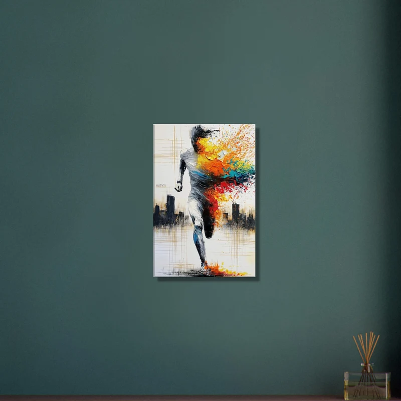 Ultrarunner 'Motion' Oil Painting