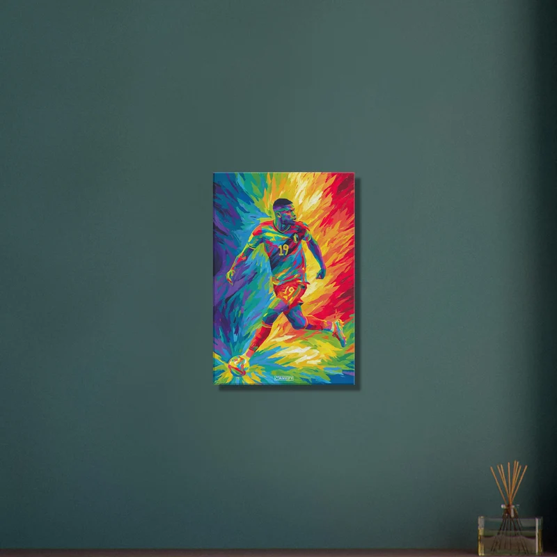 Soccer Player Pop Art Painting