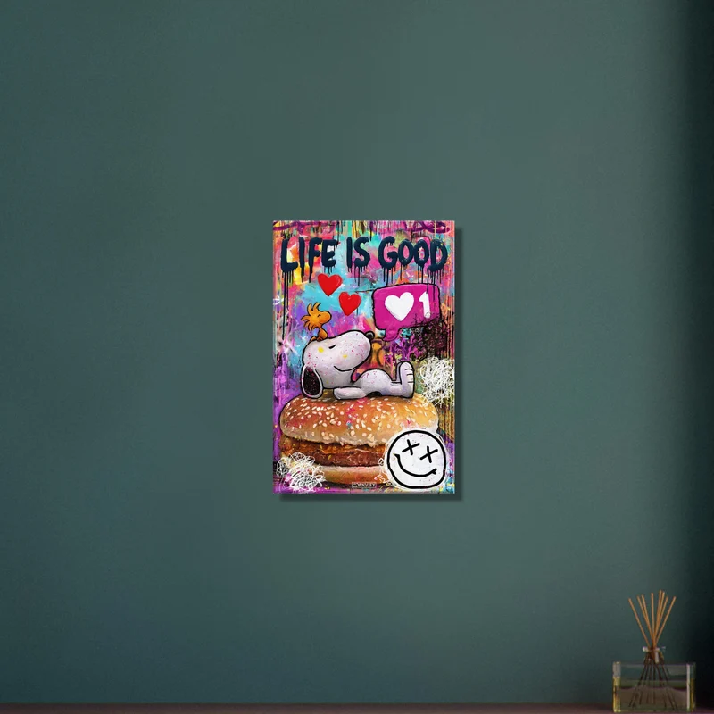 Life Is Good Pop Art Oil Painting
