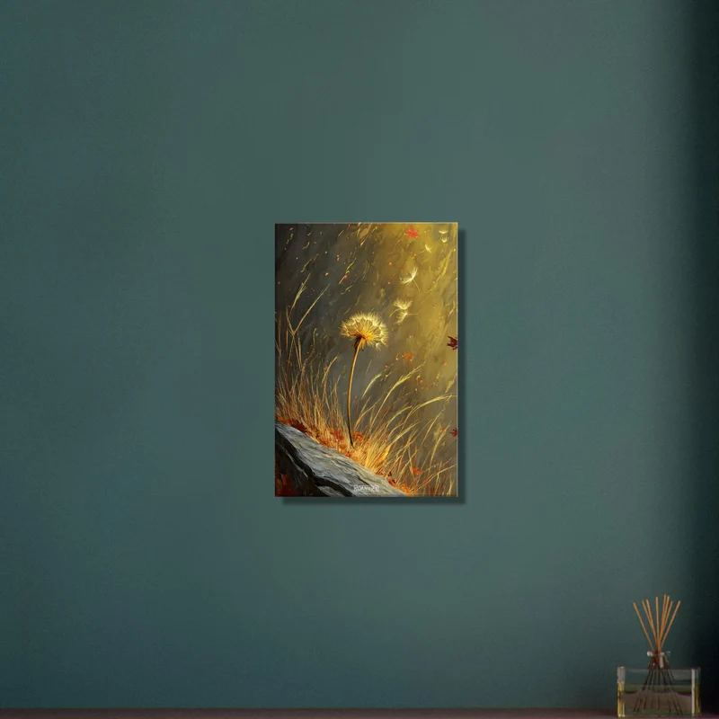 Yellow Dandelion Oil Painting