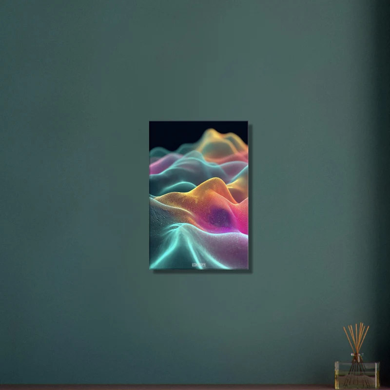 Abstract Wave Line Art