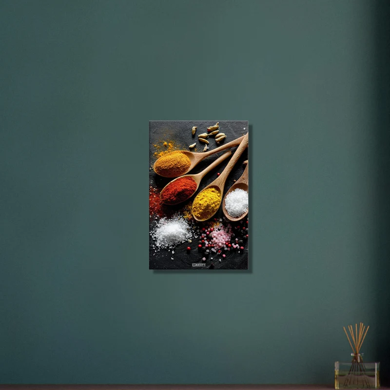 Spices in Wooden Spoon No. 2