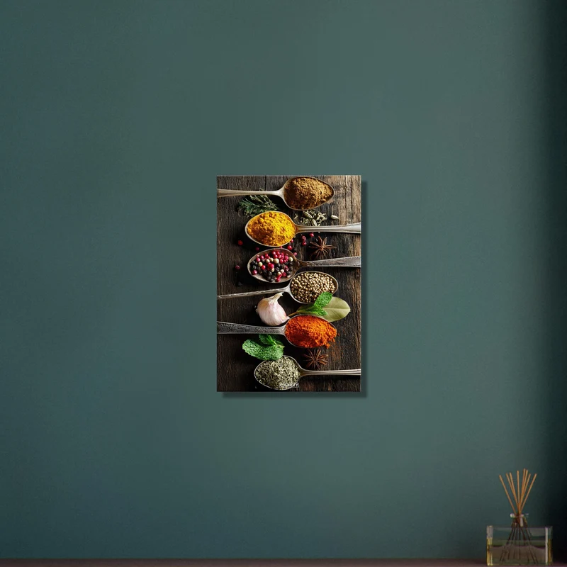 Spices and Herbs in Spoon