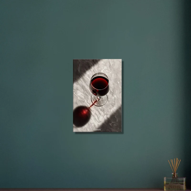 Red Wine Glass Elegant in the Light