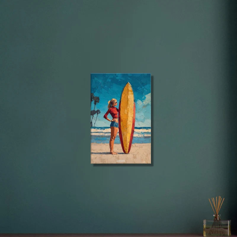 Surfer Girl Oil Painting No. 2