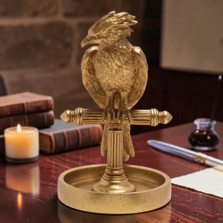 Harry Potter Schmuckständer Fawkes – Goldener Phönix für Schmuck
