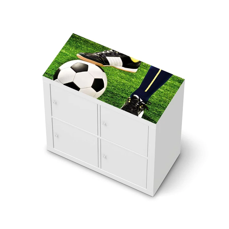 Möbelfolie IKEA Kallax Regal [oben] - Design: Fussballstar