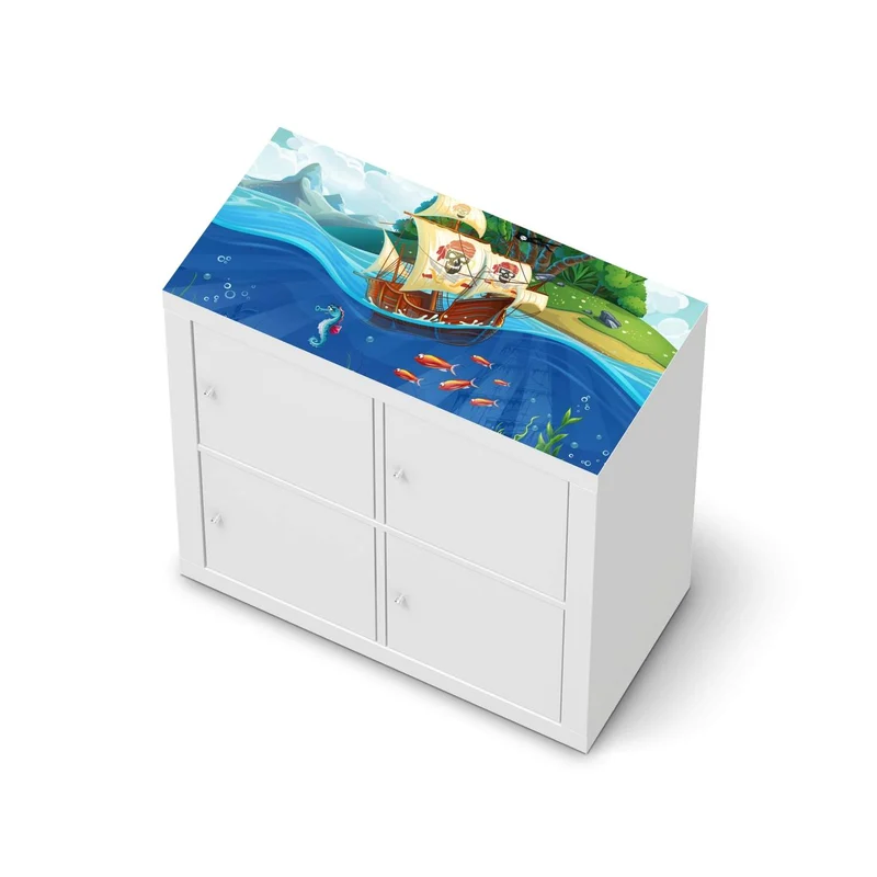 Möbelfolie IKEA Kallax Regal [oben] - Design: Pirates
