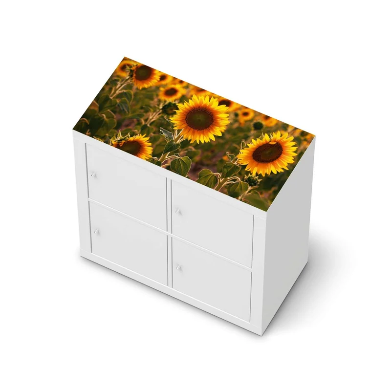 Möbelfolie IKEA Kallax Regal [oben] - Design: Sunflowers