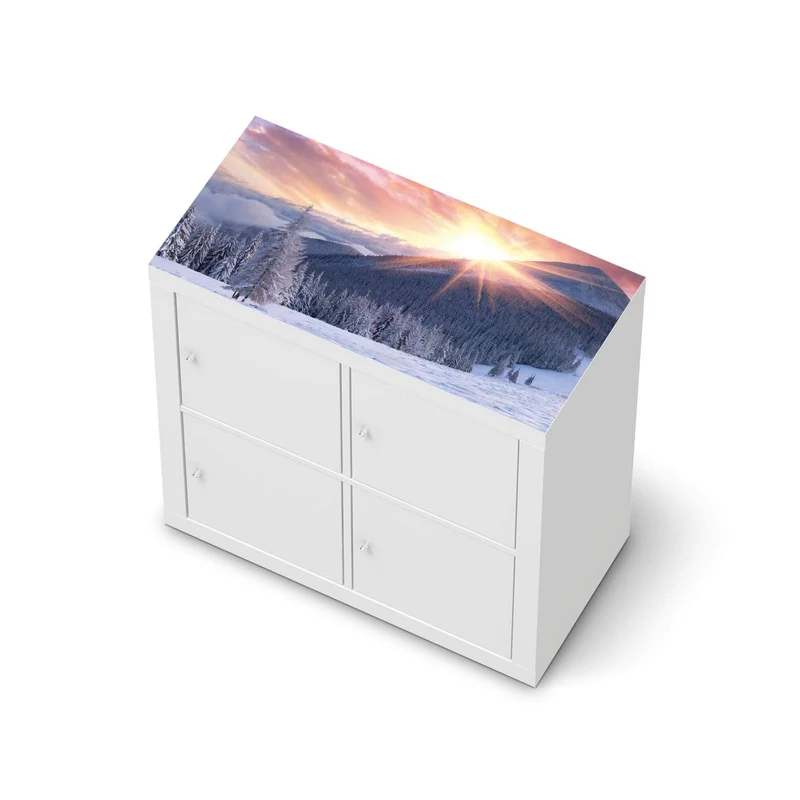 Möbelfolie IKEA Kallax Regal [oben] - Design: Zauberhafte Winterlandschaft