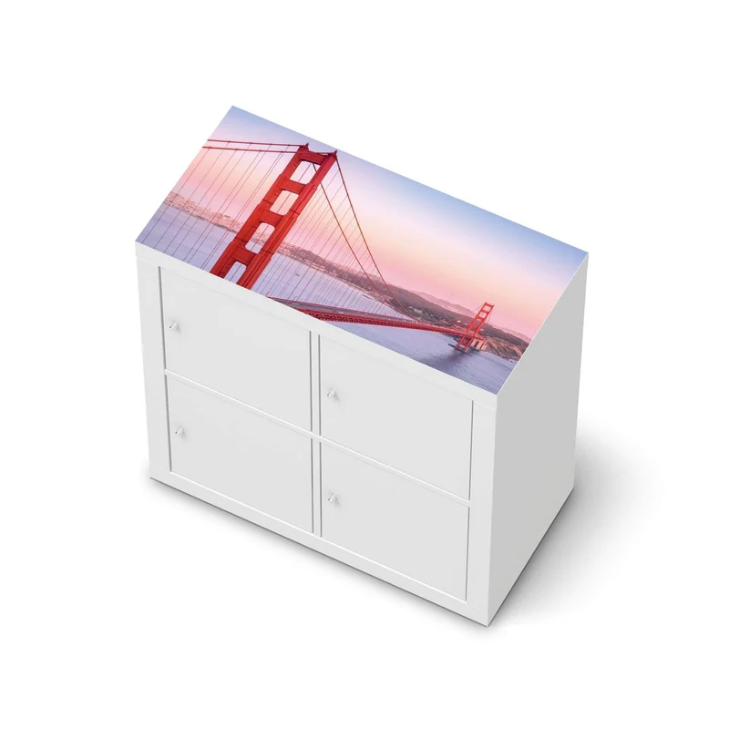 Möbelfolie IKEA Kallax Regal [oben] - Design: Golden Gate