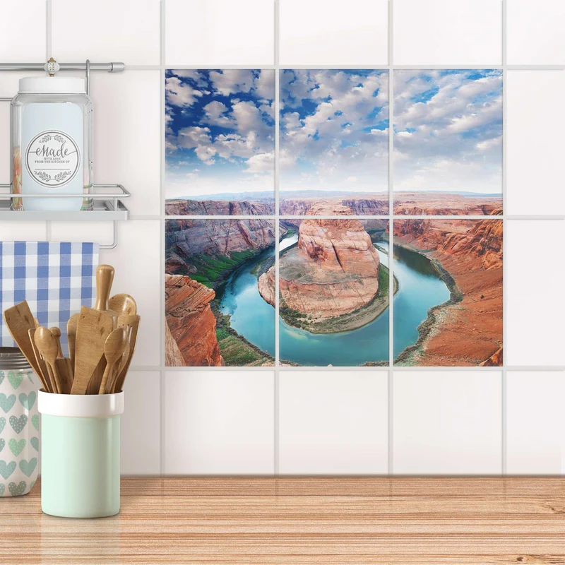Fliesenaufkleber [hoch] für Küche & Bad - Design: Grand Canyon