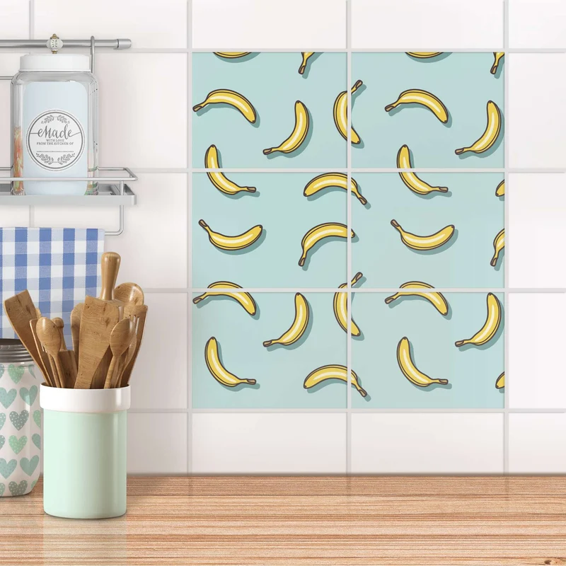 Fliesenfolie [quer] für Küche & Bad - Design: Hey Banana