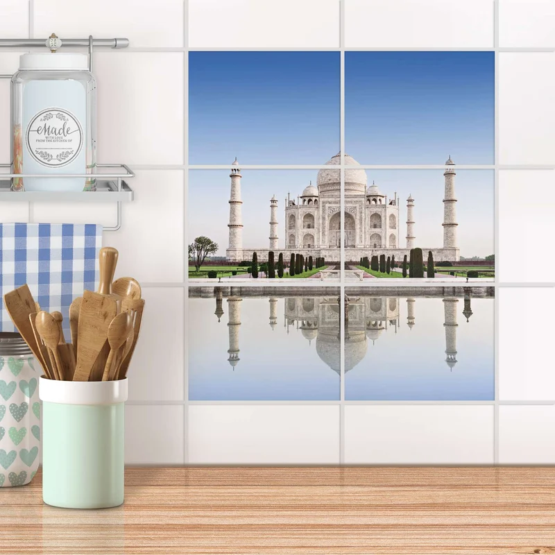 Fliesenfolie [quer] für Küche & Bad - Design: Taj Mahal