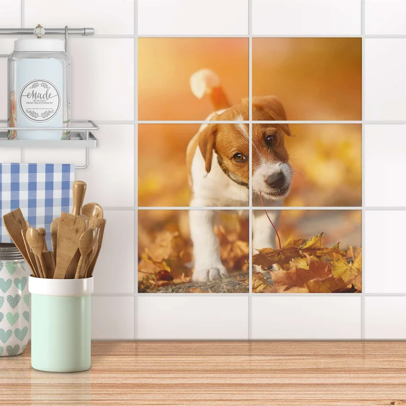 Fliesenfolie [quer] für Küche & Bad - Design: Jack the Puppy